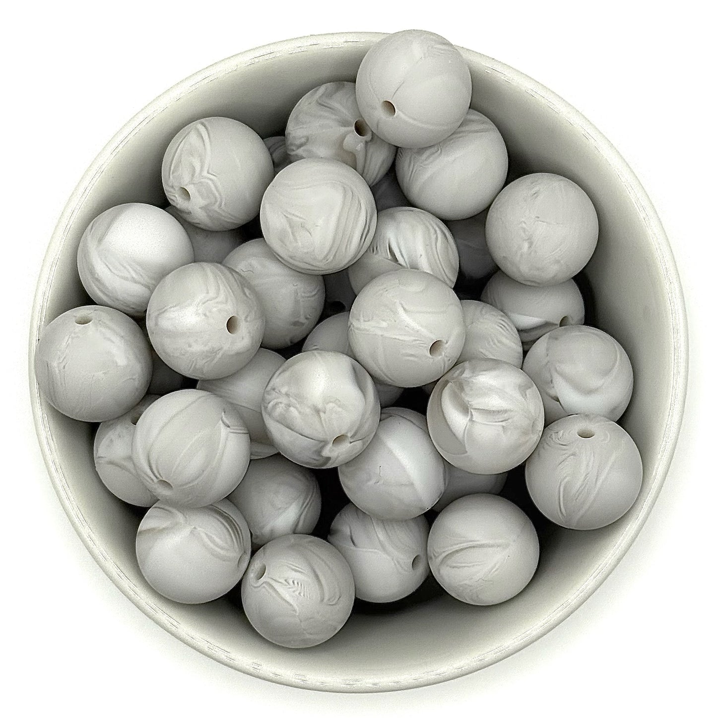 Silicone Solid Colour 15mm Beads | Silicone Beads Round