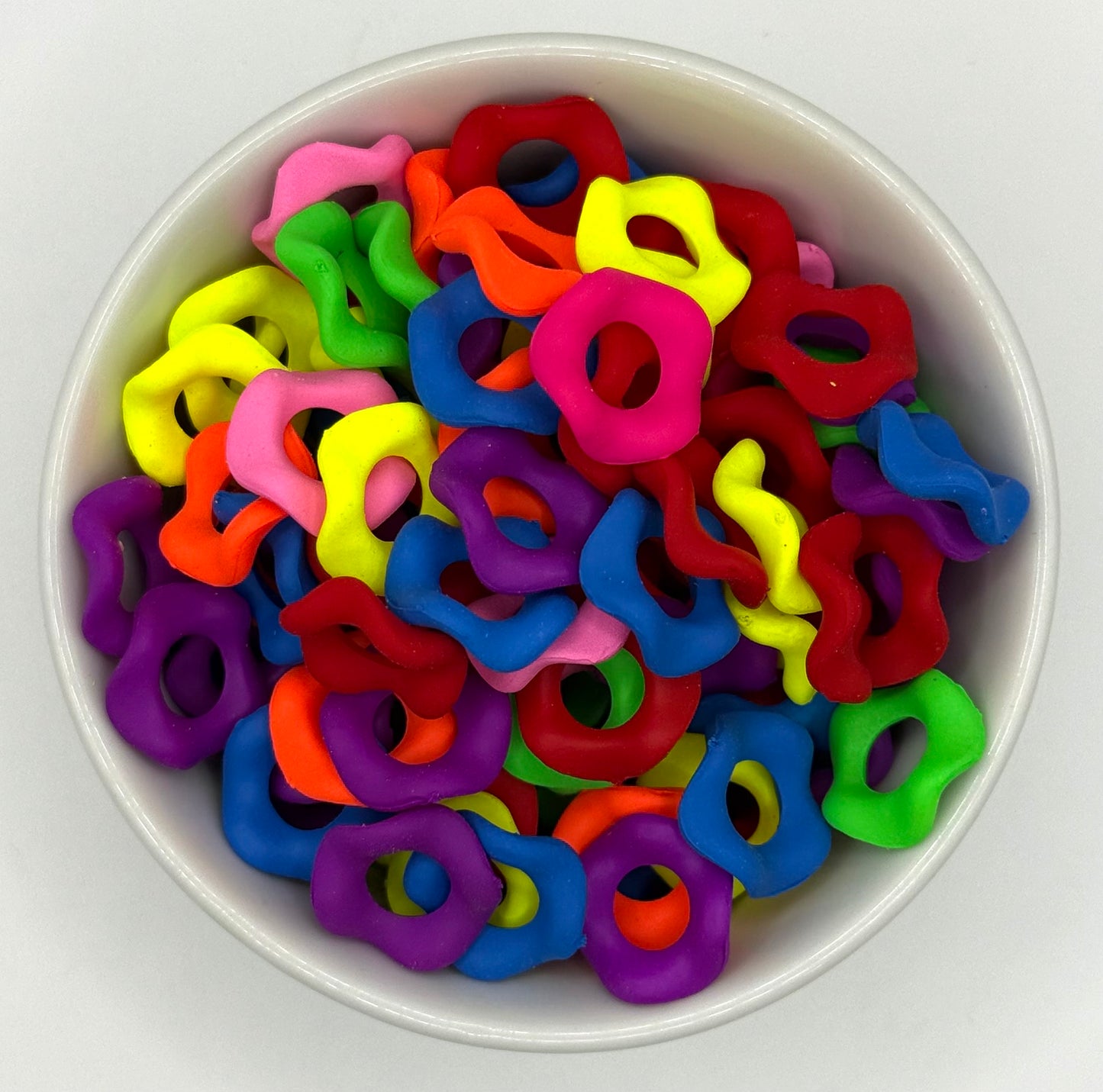 Neon Wavy Spacers | Spacer Beads