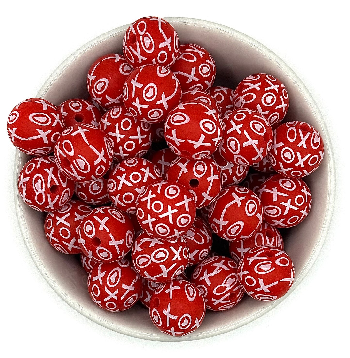 Valentines Day | 15mm Printed Silicone Bead