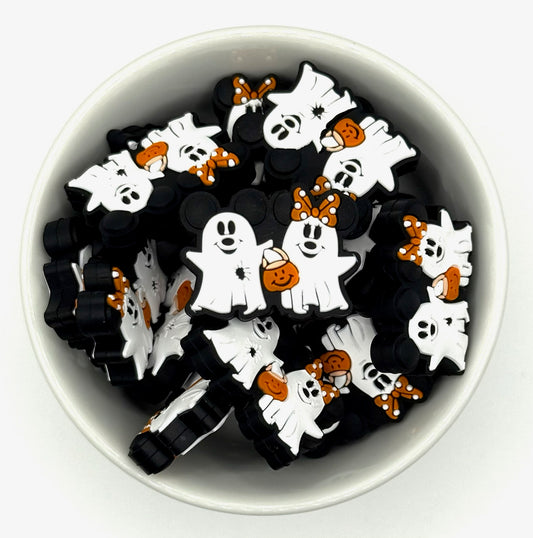 Cute Ghost Couple - Focal Bead