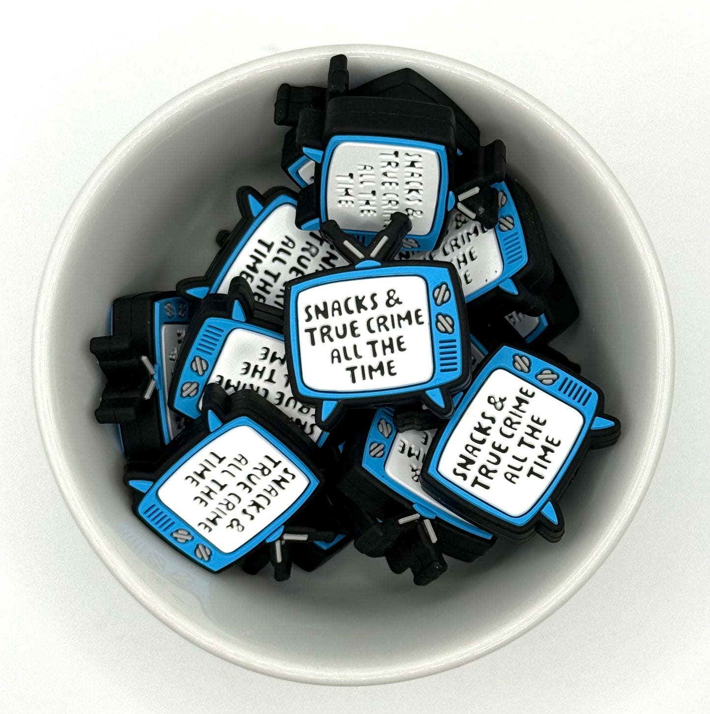 Snacks & True Crime | Silicone Focal Bead