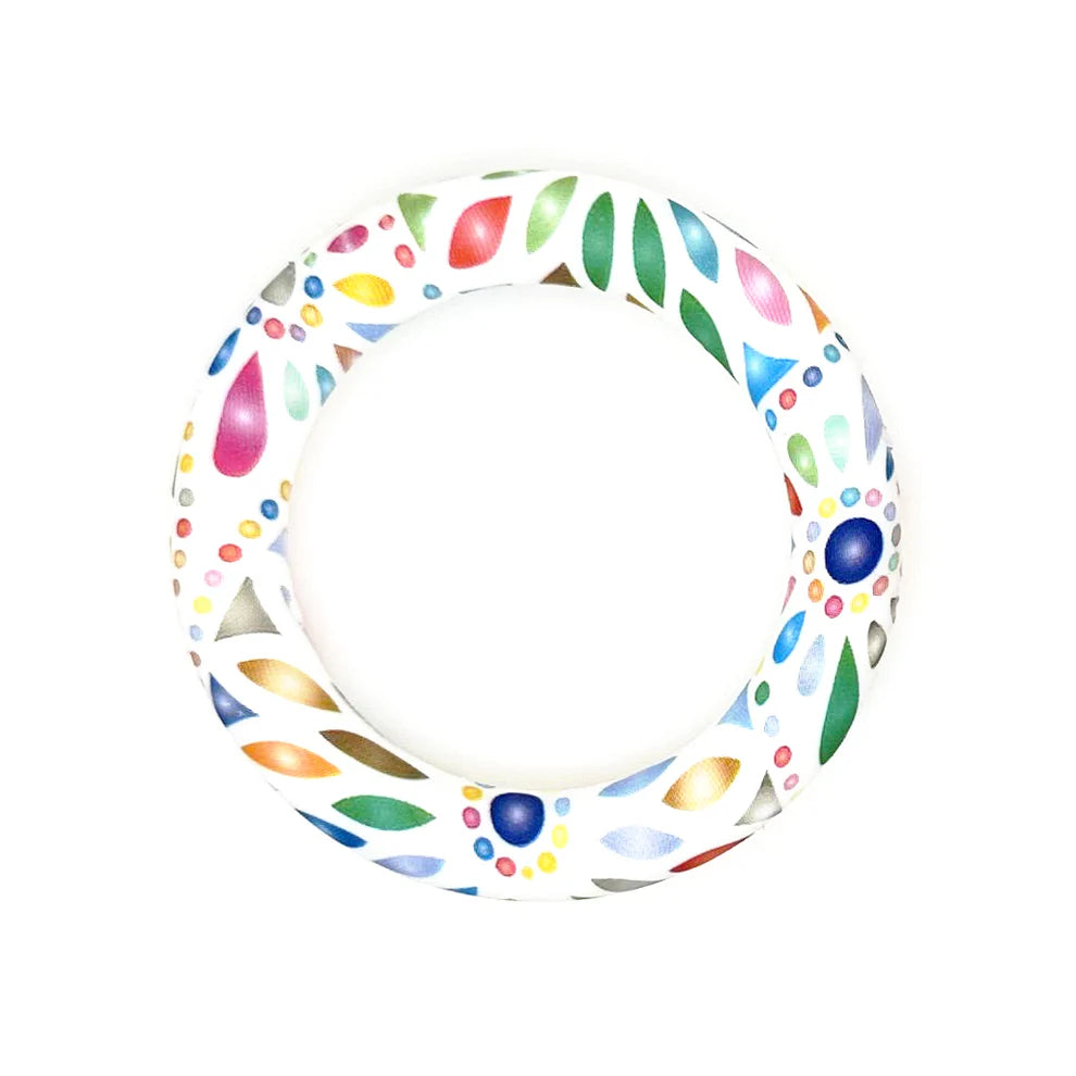 Silicone Printed Ring 65mm | Silicone Beads