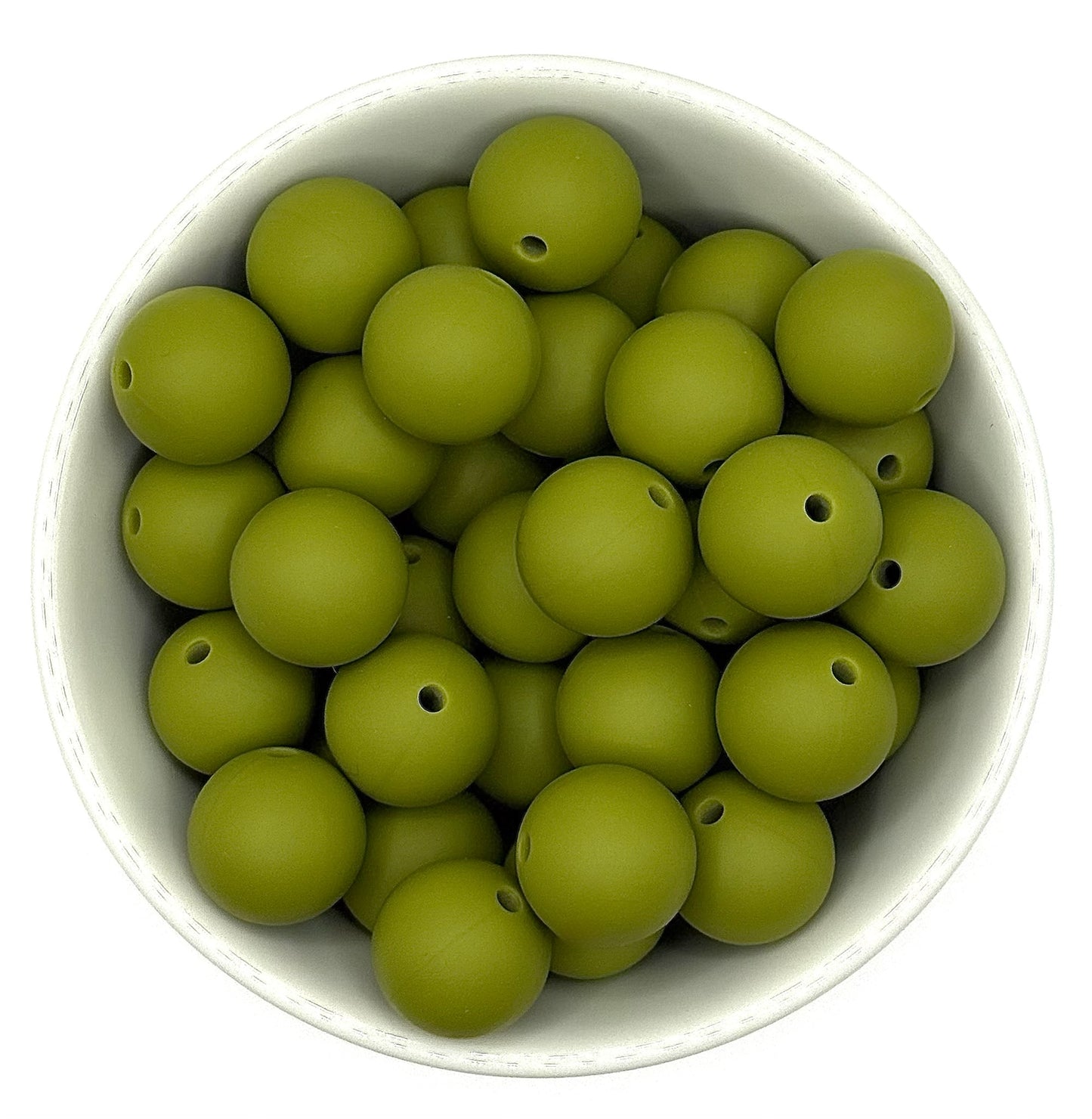 Silicone Solid Colour 15mm Beads | Silicone Beads Round