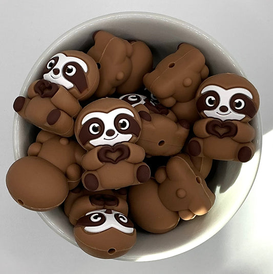 Sloth 🫶🏻 Love | Silicone Focal Beads