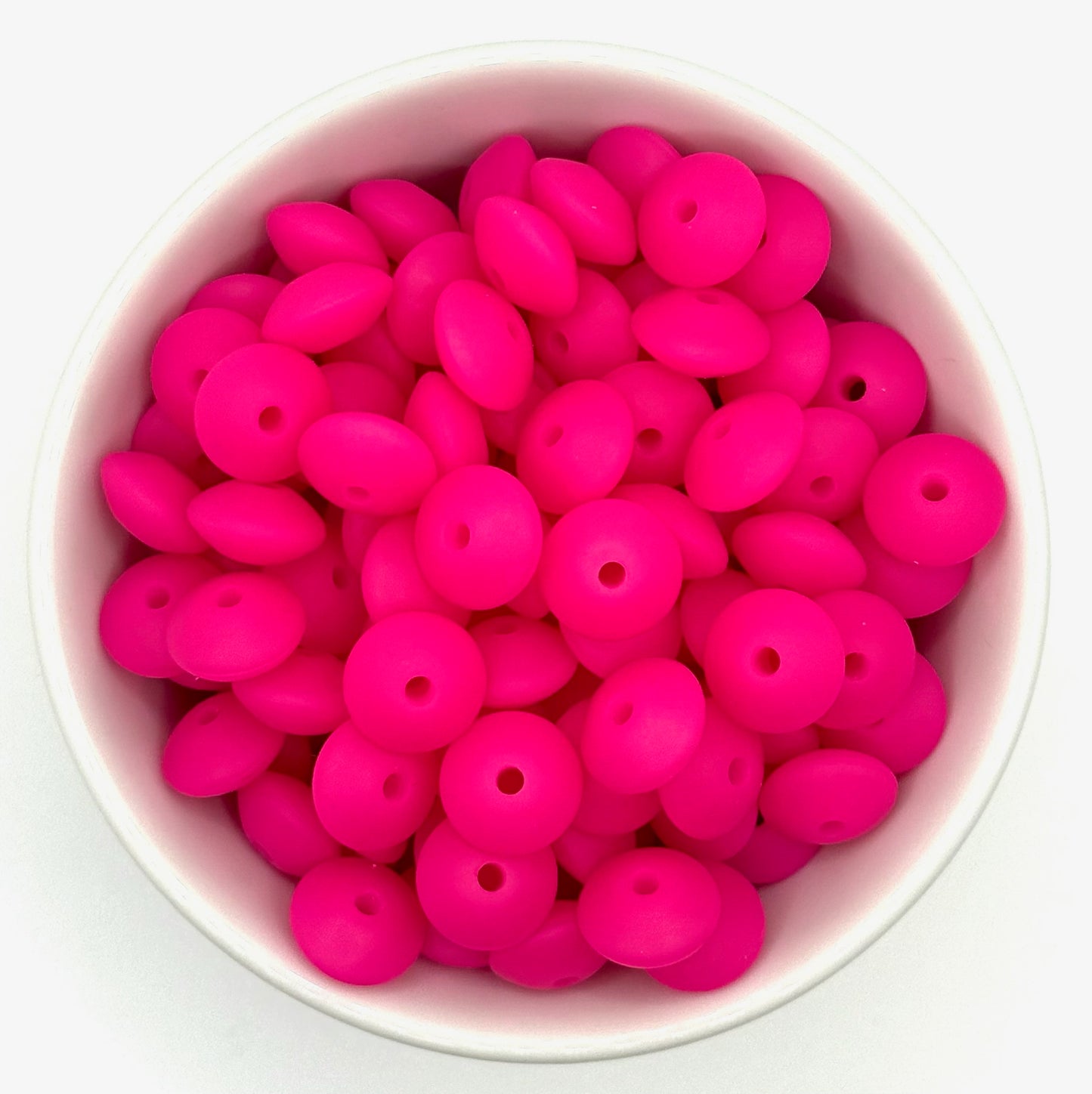 Lentil 12mm Solid Colour | Spacer Beads