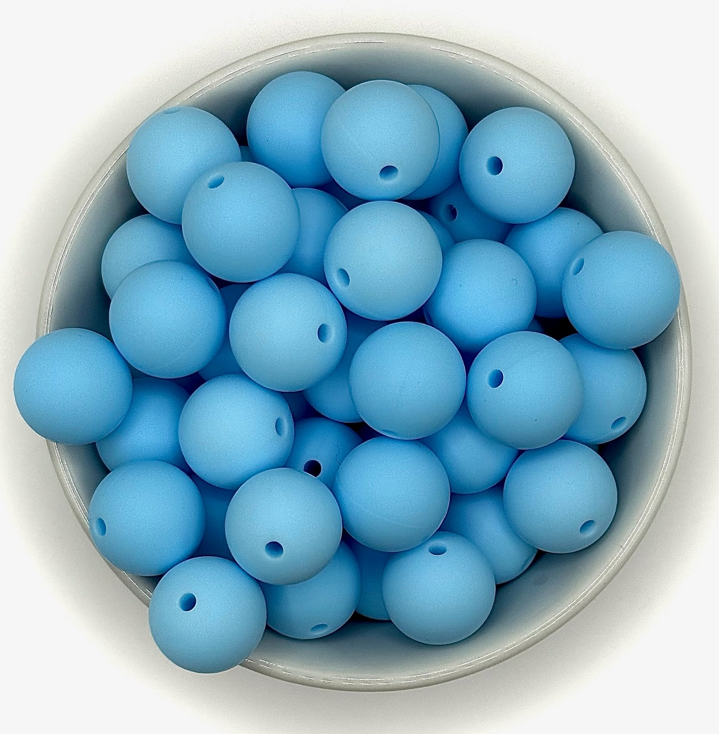 Silicone Solid Colour 15mm Beads | Silicone Beads Round