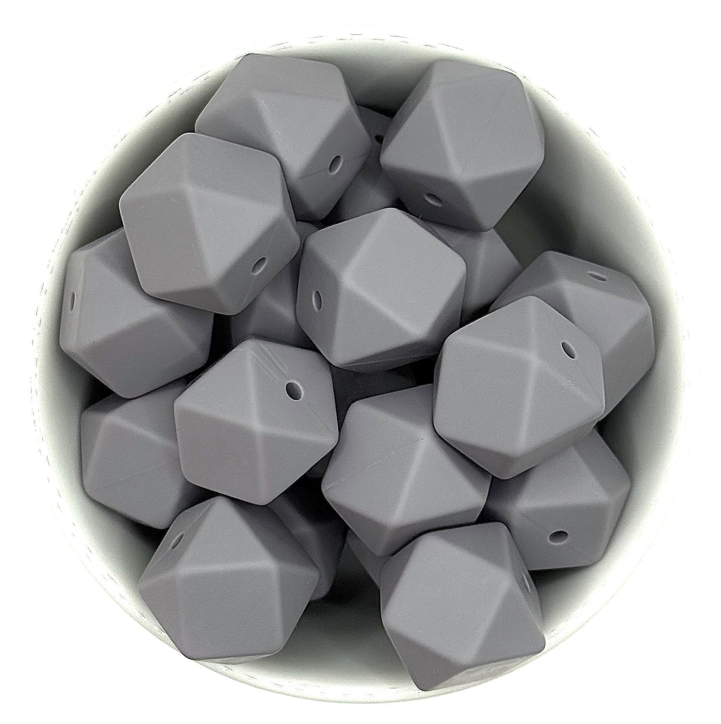 Hexagon 17mm Solid |  Silicone Beads