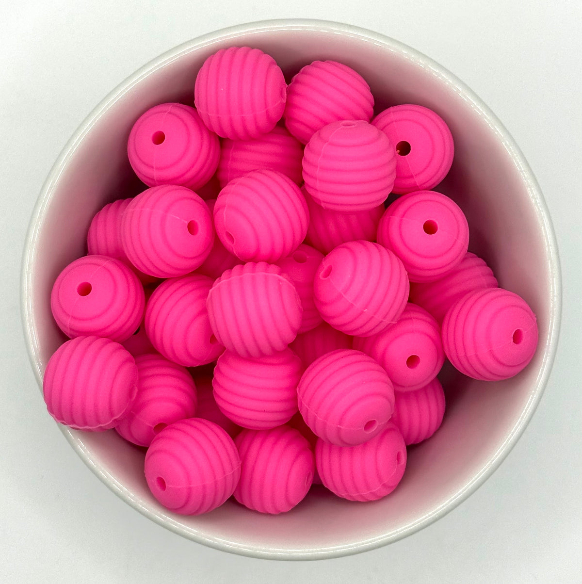 Perle en silicone nid d'abeille 15 mm | Perles en silicone