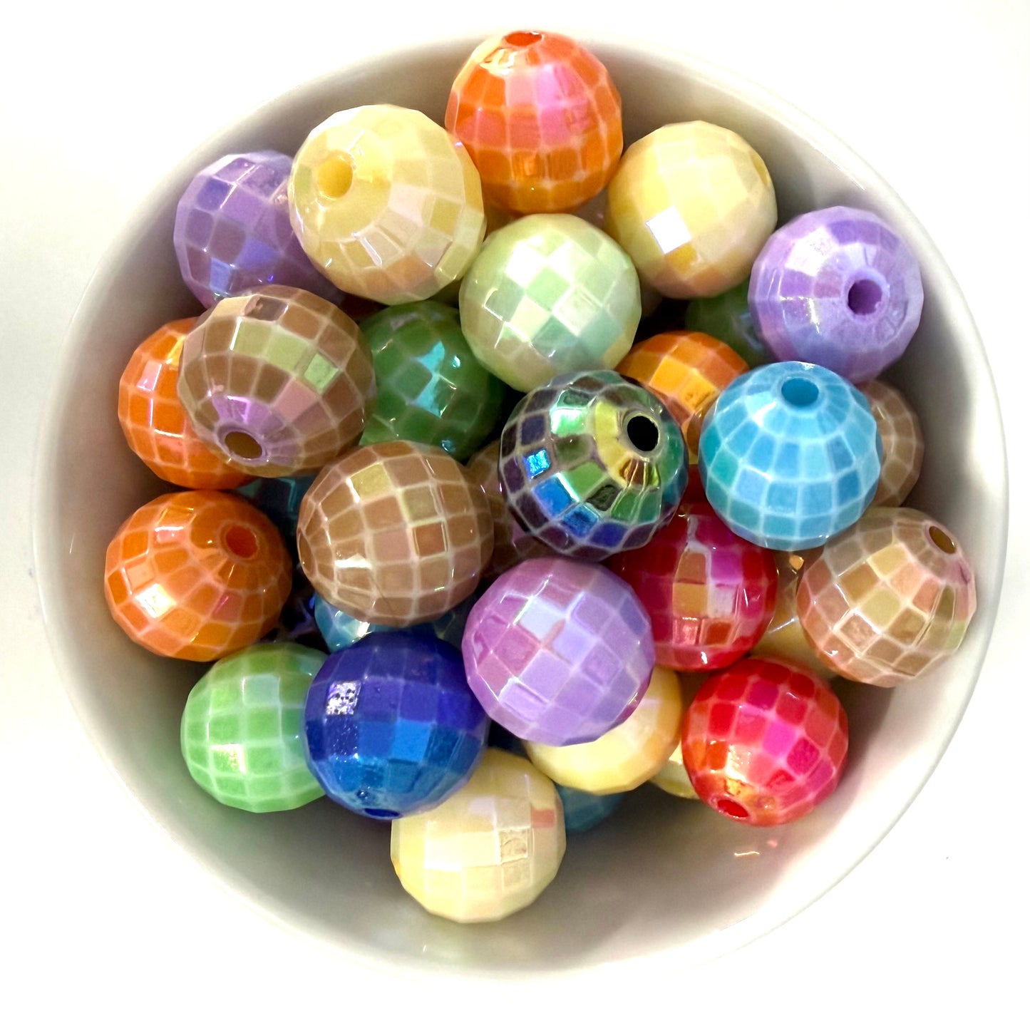 Disco Ball Acrylic 15mm | Acrylic Beads