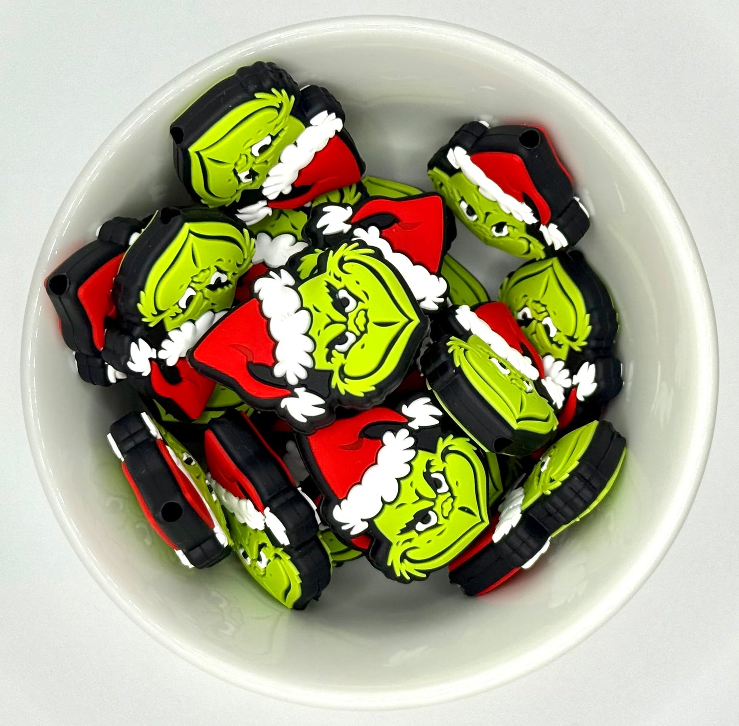 Grinch in Hats - Focal Bead