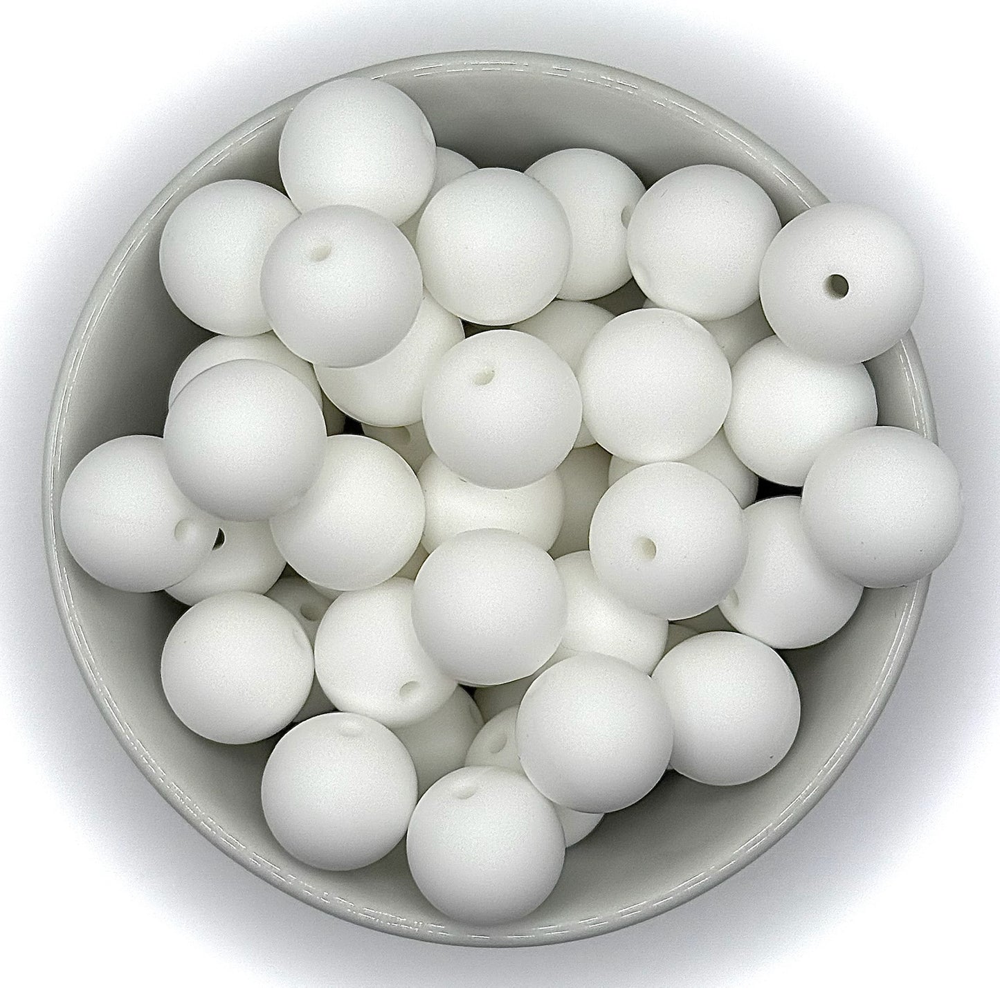 Silicone Solid Colour 15mm Beads | Silicone Beads Round