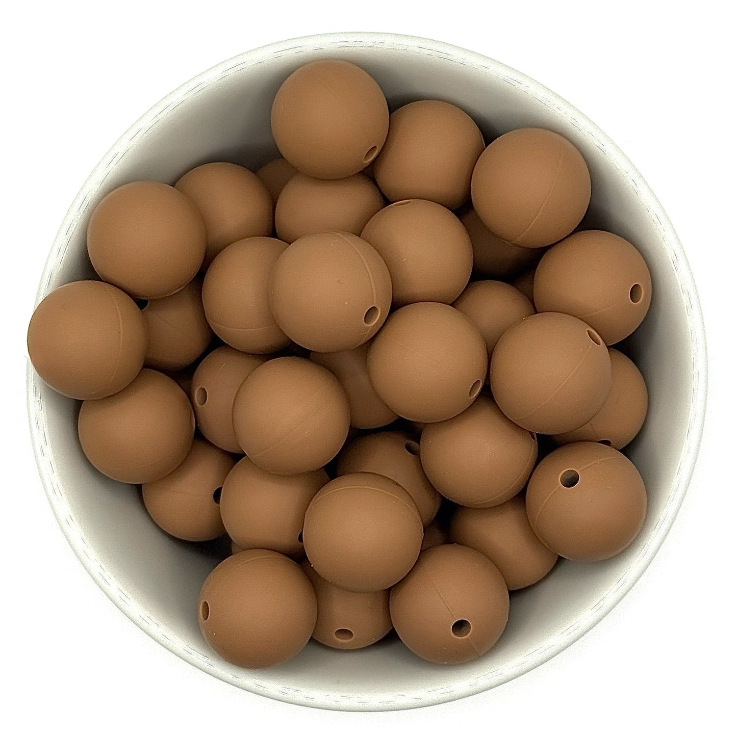 Silicone Solid Colour 15mm Beads | Silicone Beads Round