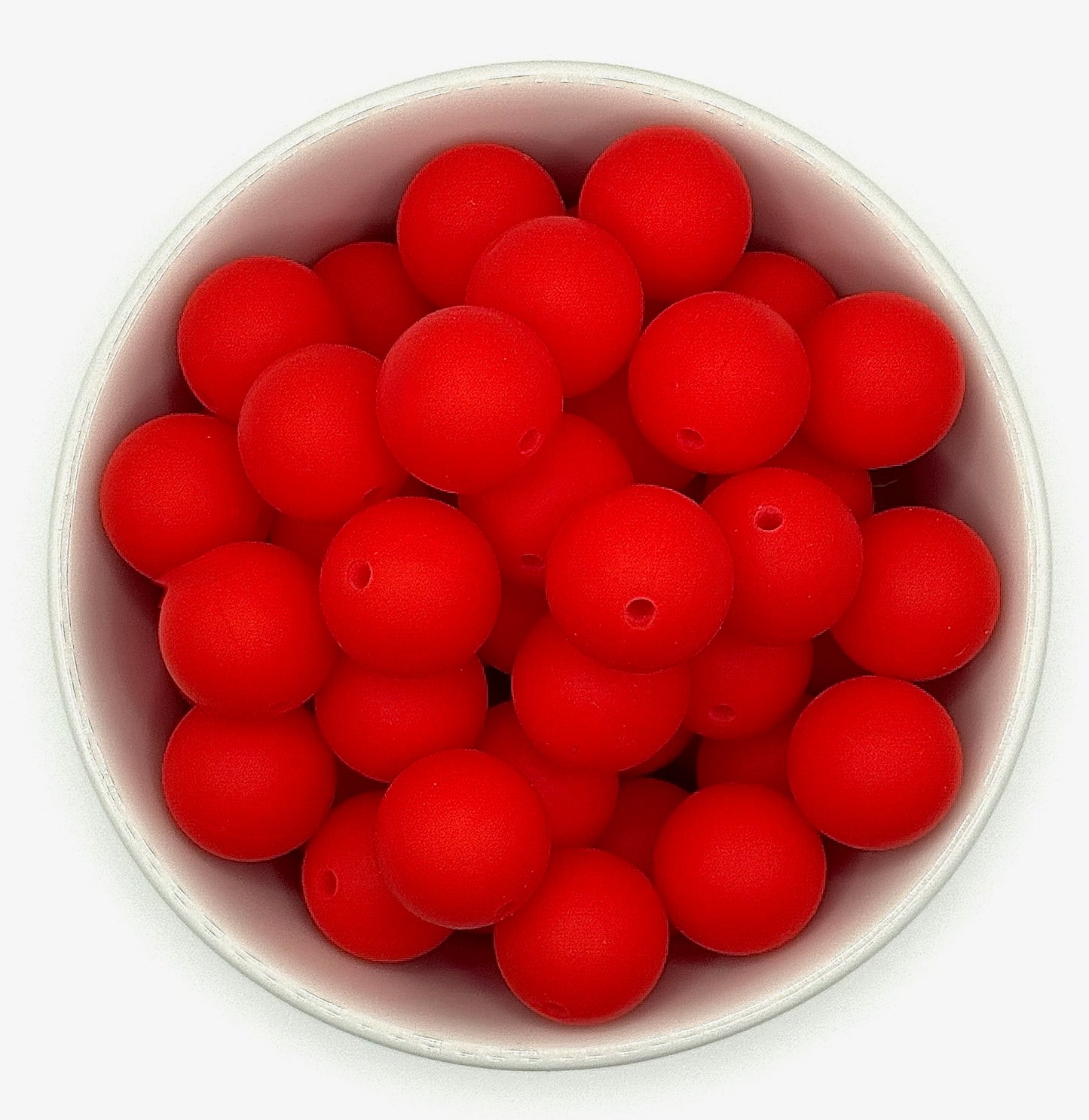 Silicone Solid Colour 15mm Beads | Silicone Beads Round