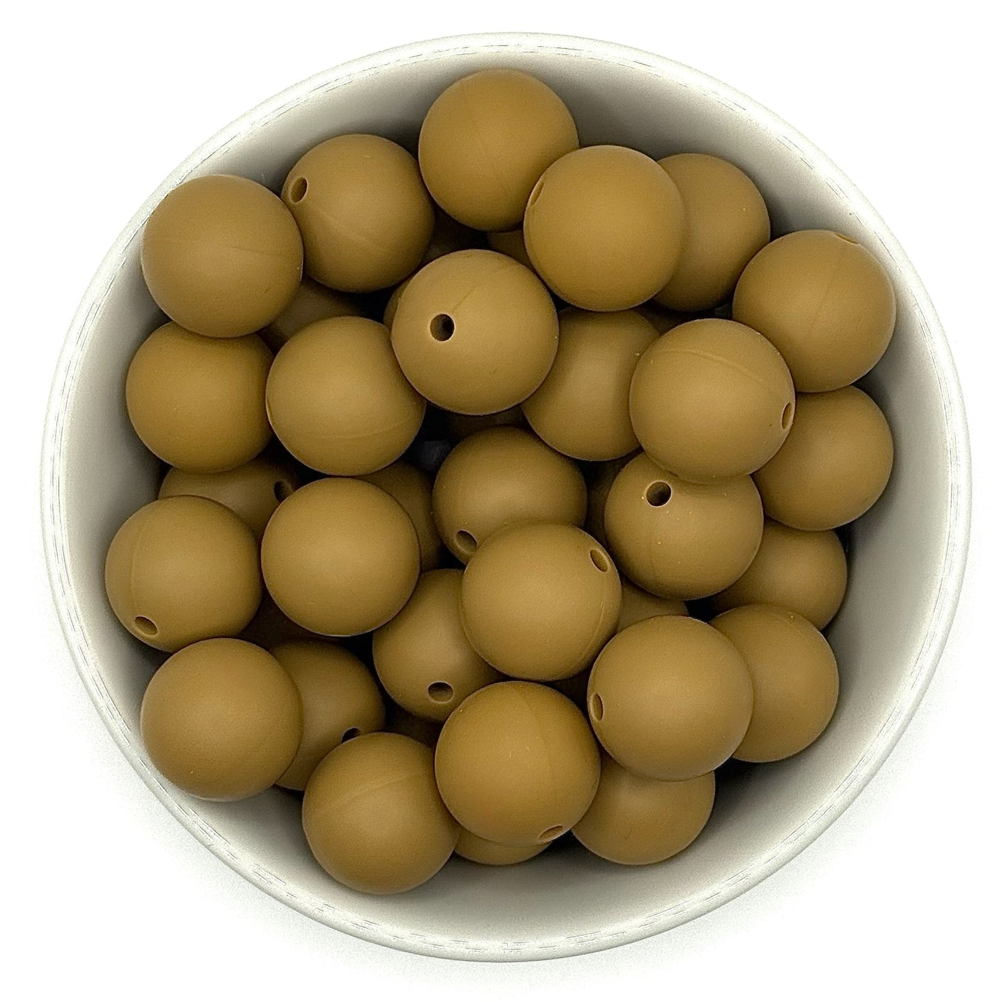 Silicone Solid Colour 15mm Beads | Silicone Beads Round