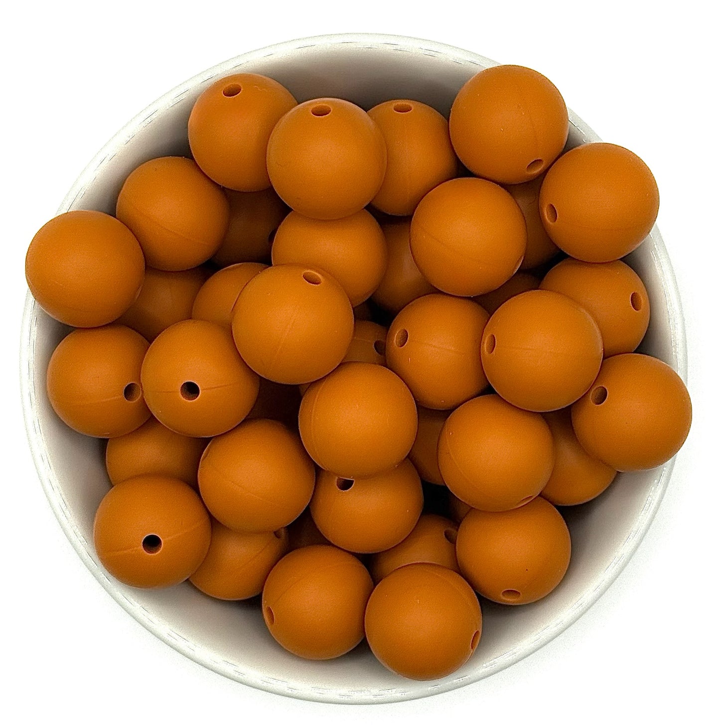 Silicone Solid Colour 15mm Beads | Silicone Beads Round