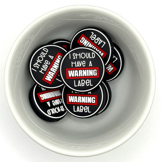 Warning Label | Silicone Focal Bead