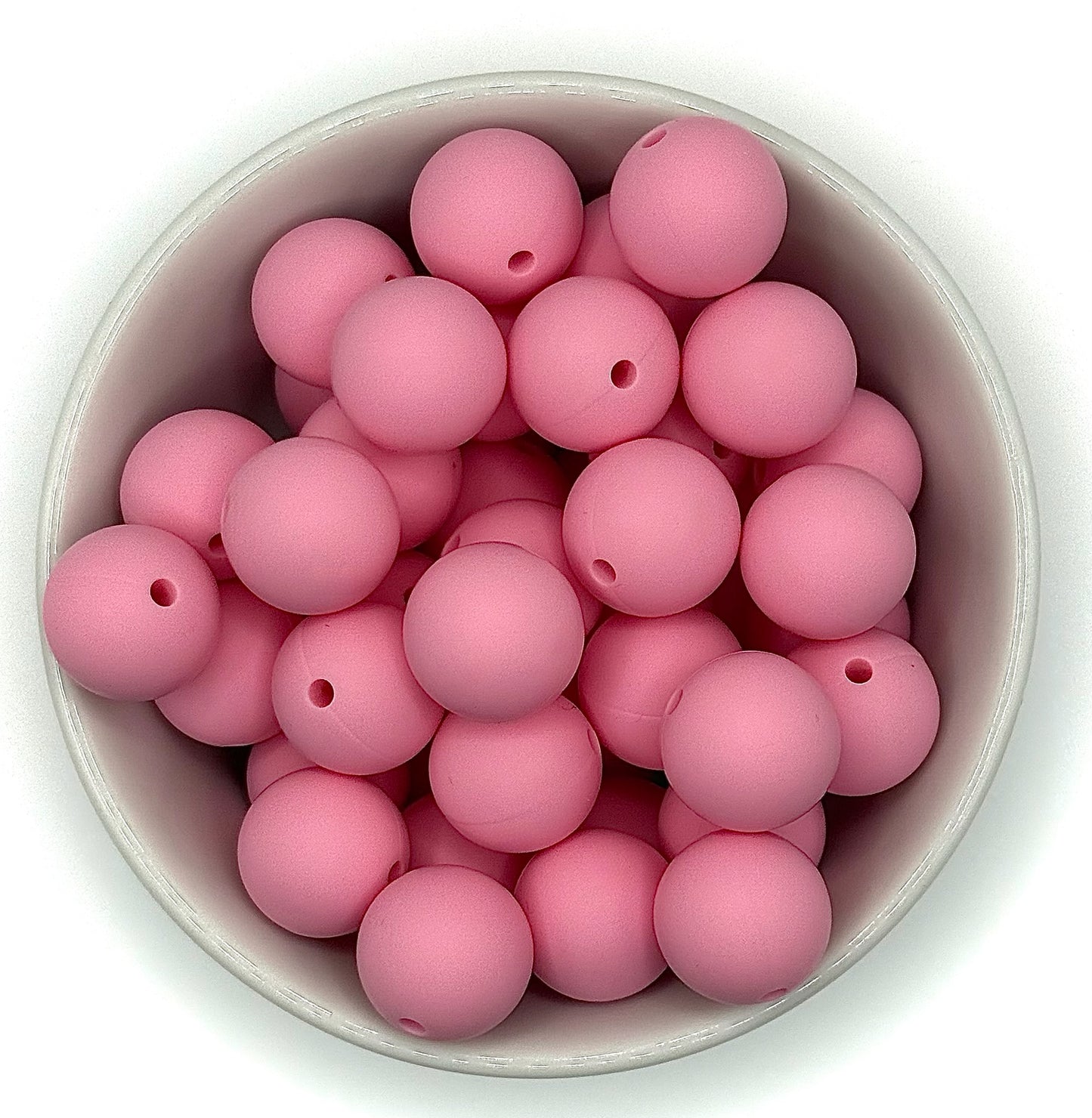 Silicone Solid Colour 15mm Beads | Silicone Beads Round