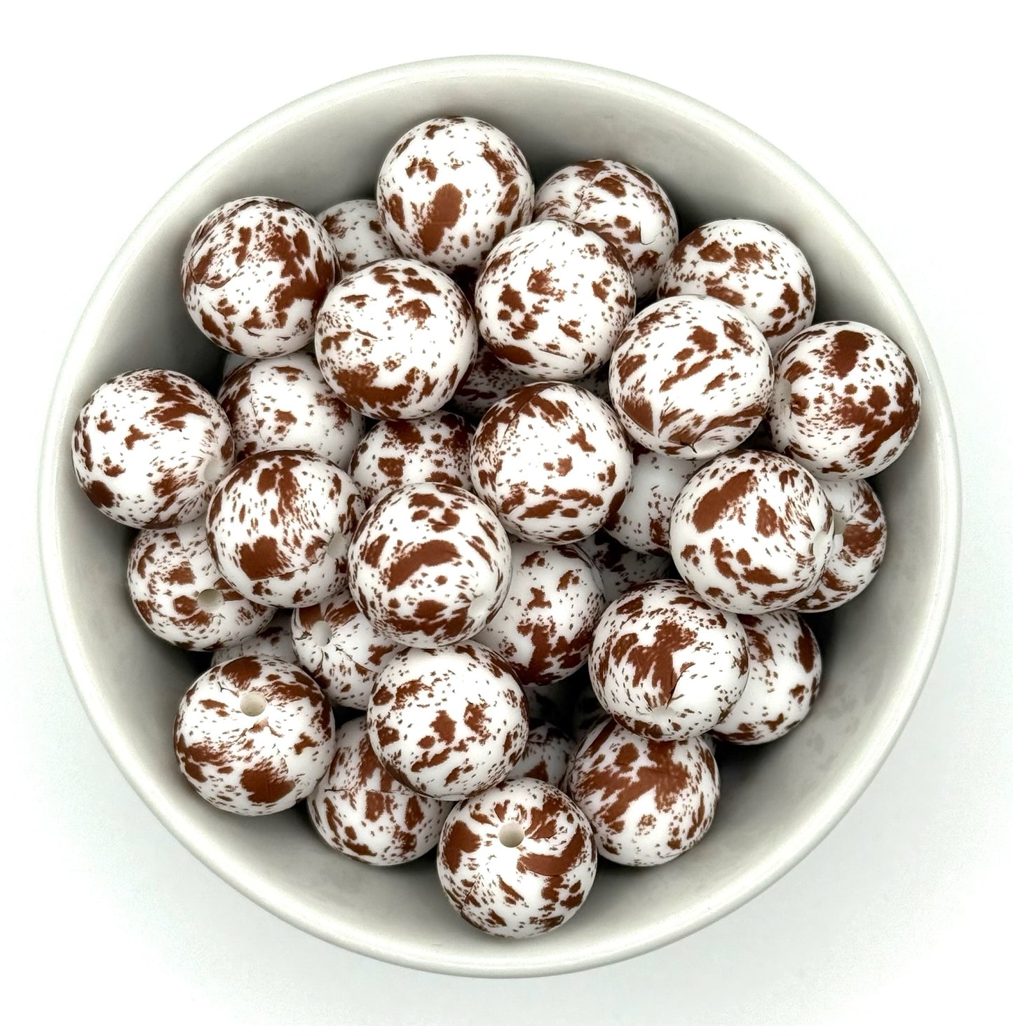 Printed 15mm Silicone Bead | Silicone Printed Beads