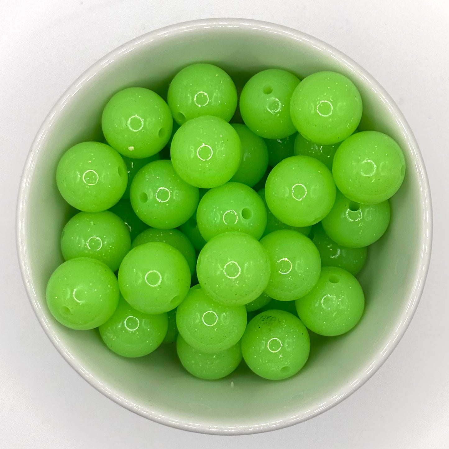 Perle de gelée à paillettes 15mm | Perles en silicone