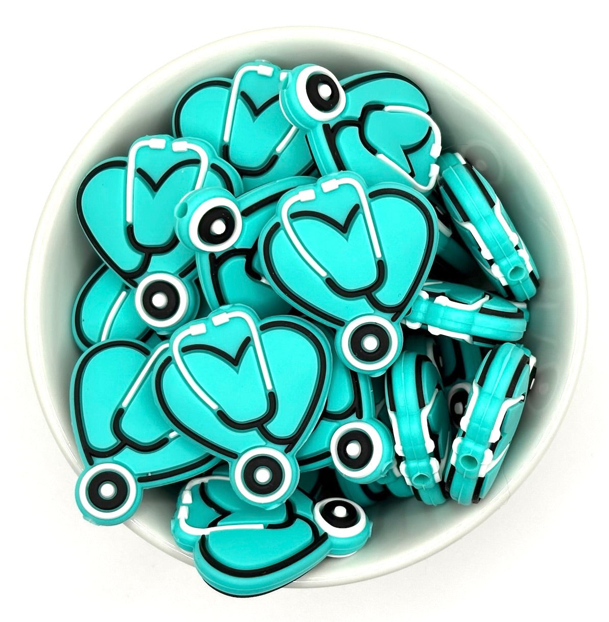 Stéthoscope cardiaque | Perle en silicone focale