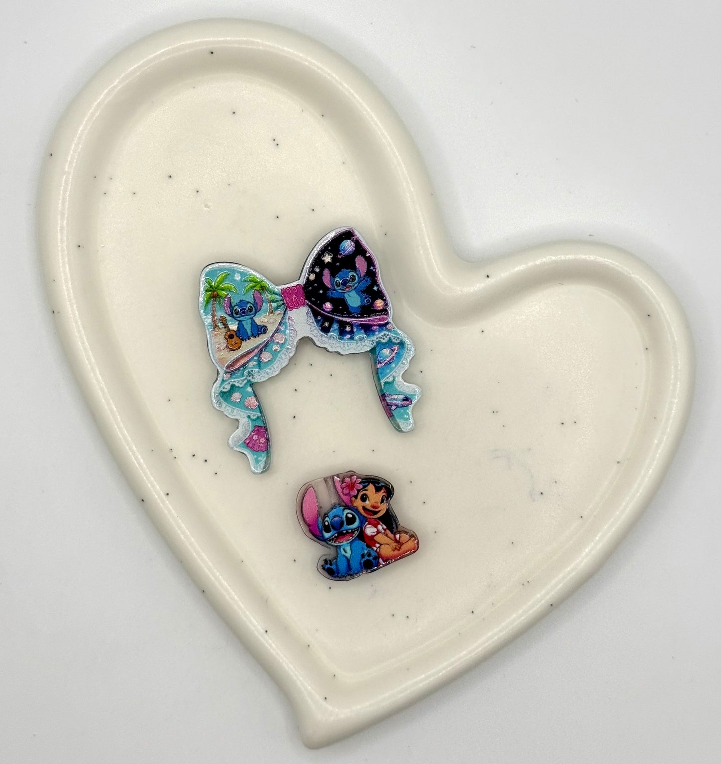 Acrylic Bow & Focal Sets | 2 Piece Sets | Acrylic Focal Beads