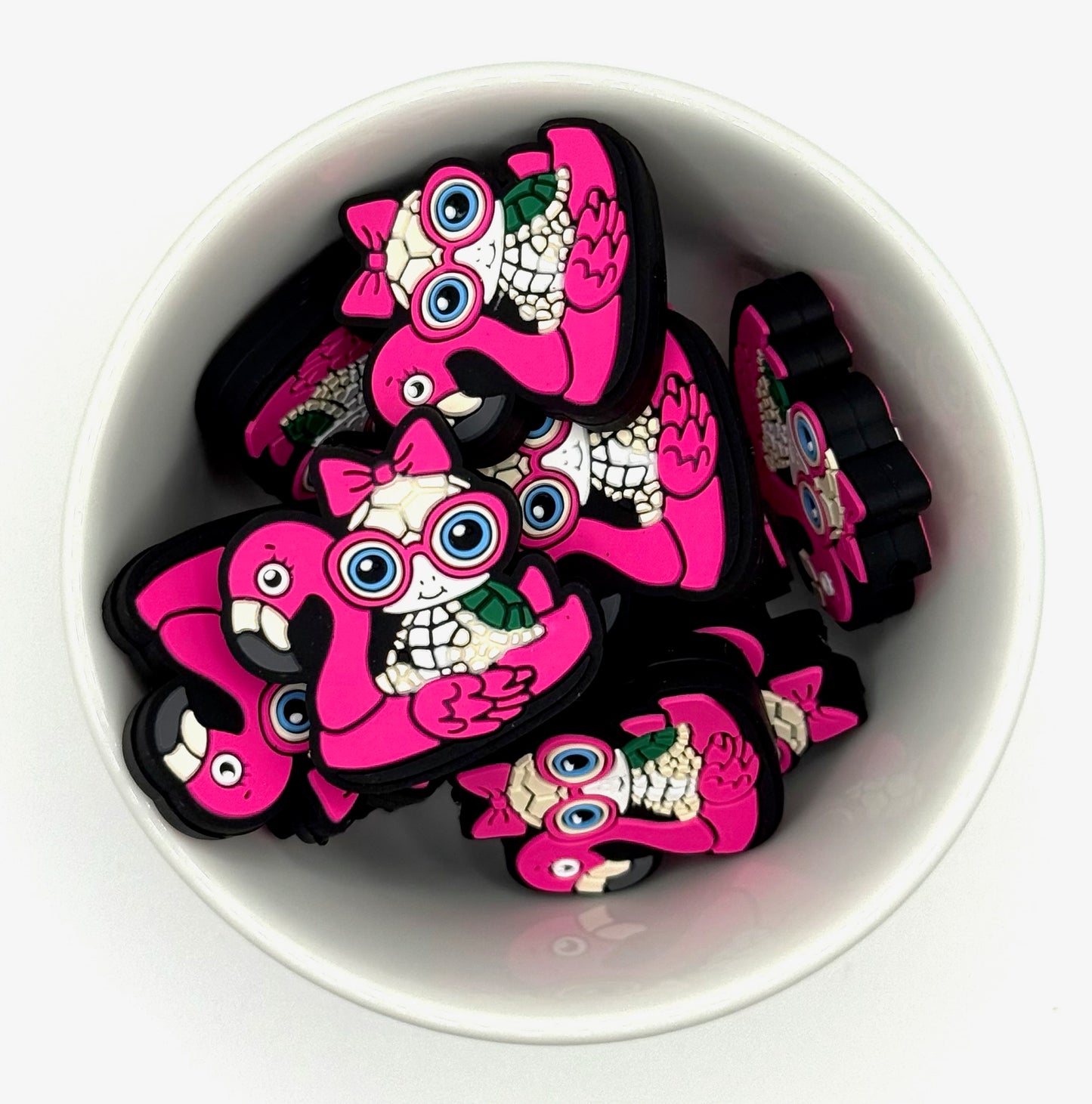 Flamingo Floatie Friends | Silicone Focal Bead