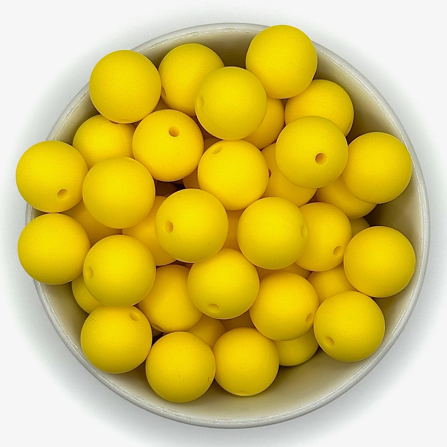 Silicone Solid Colour 15mm Beads | Silicone Beads Round