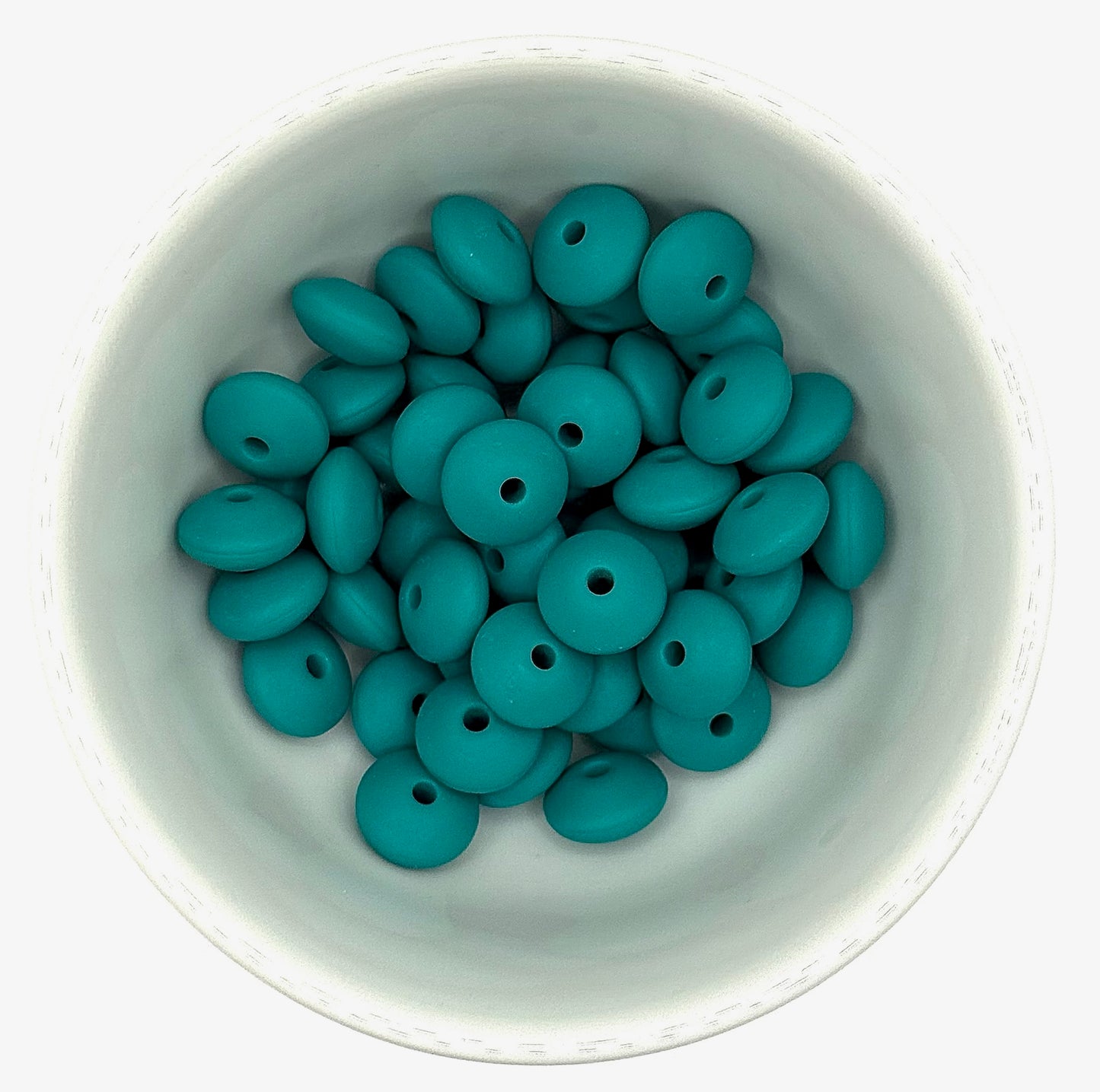 Lentil 12mm Solid Colour | Spacer Beads