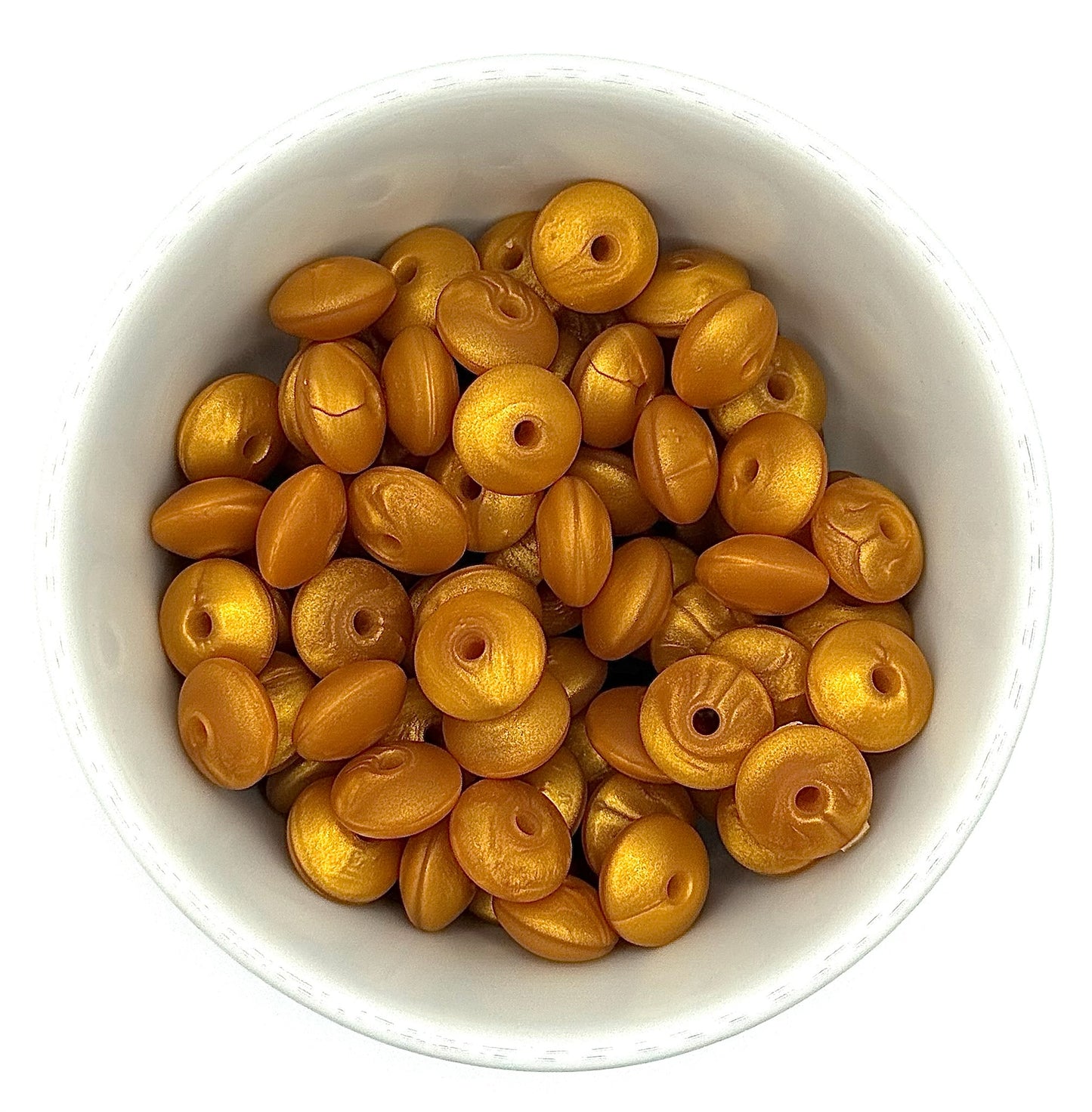 Lentil 12mm Solid Colour | Spacer Beads