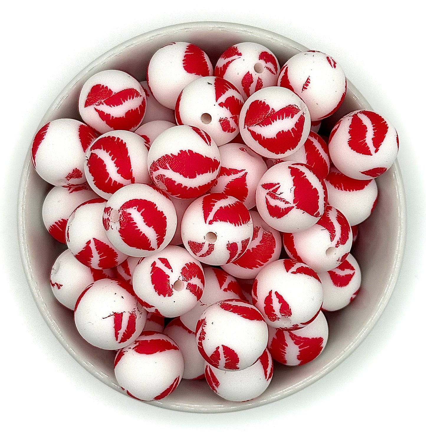Valentines Day | 15mm Printed Silicone Bead