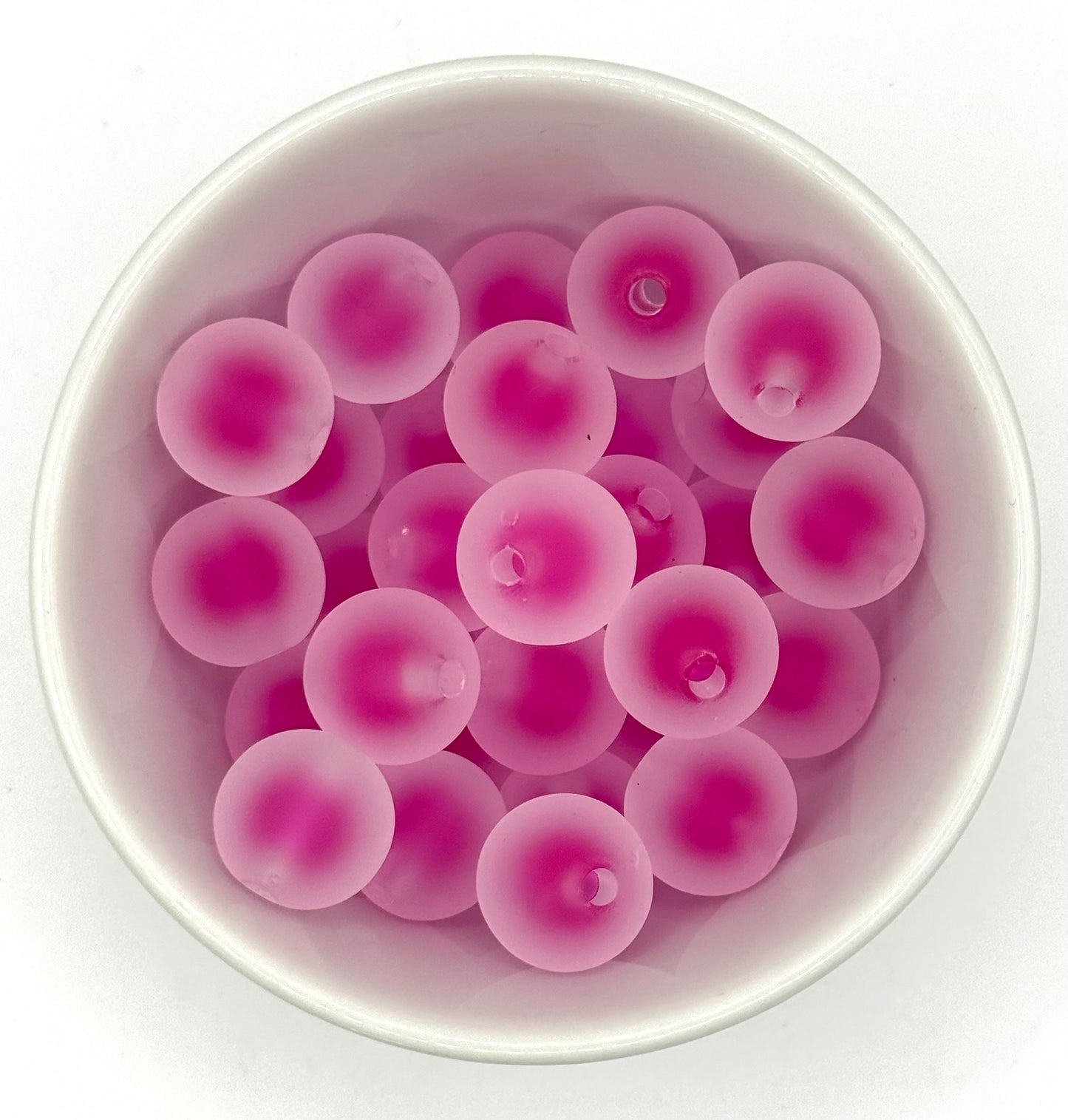 Colour Filled Frosted 16mm | Acrylic Beads