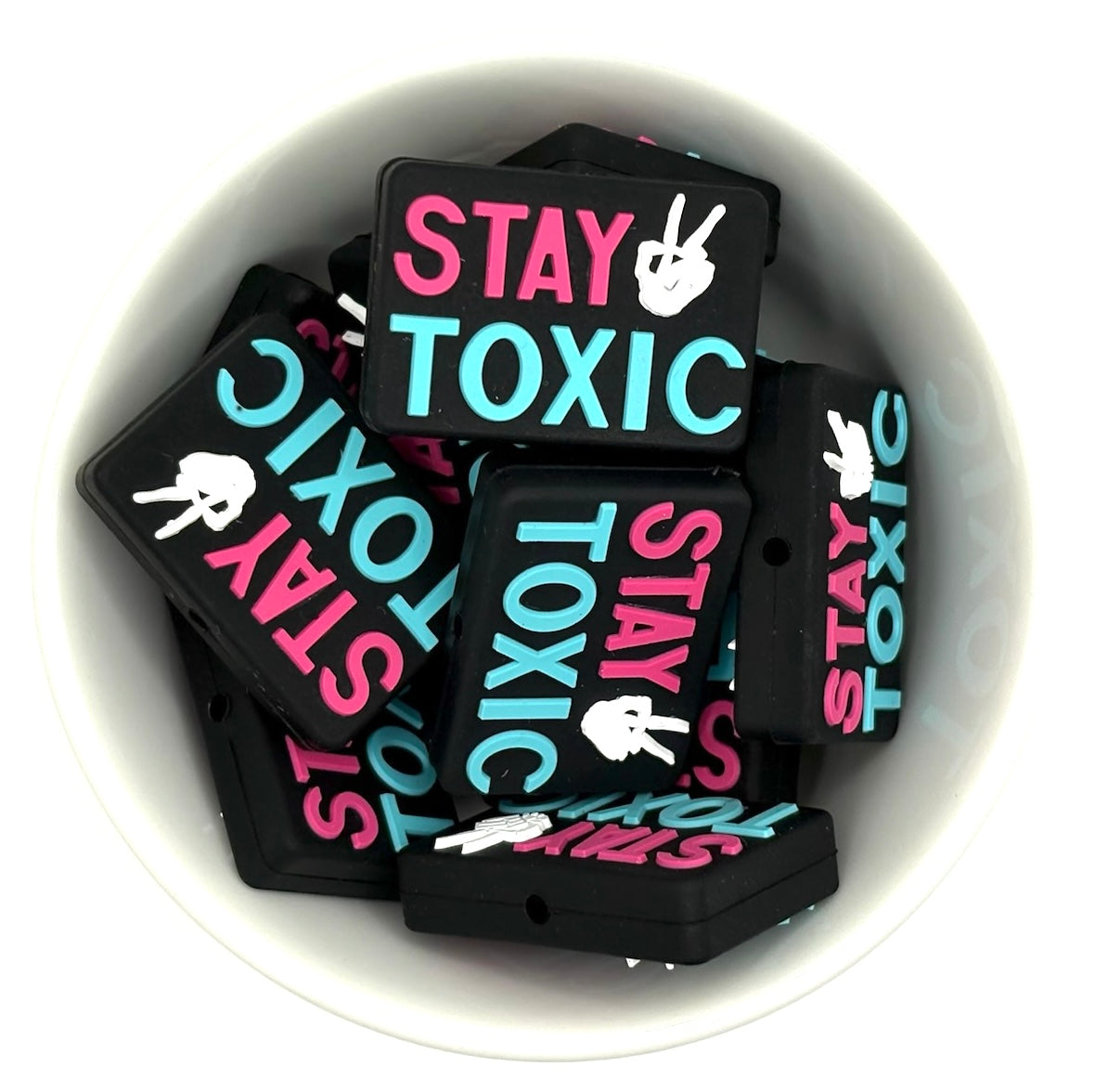 Stay Toxic | Silicone Focal Bead