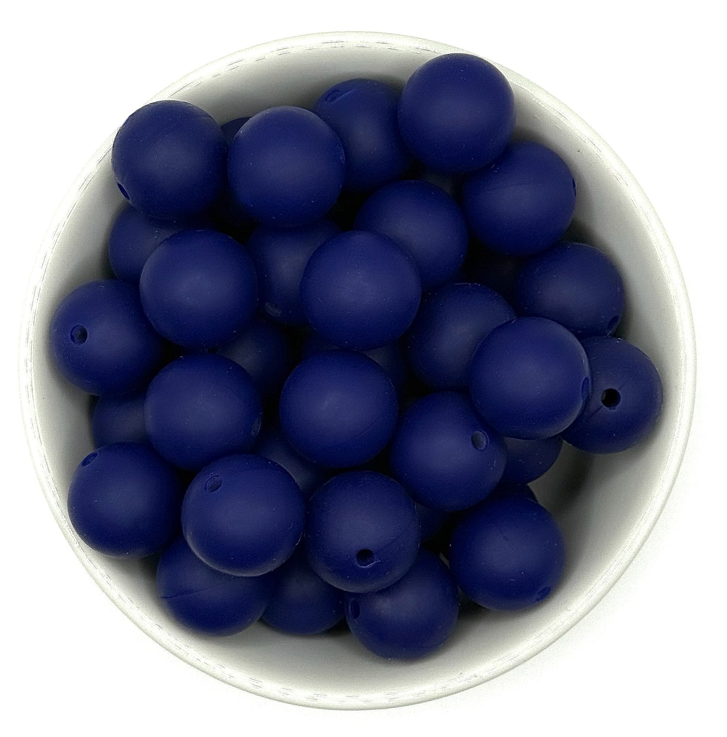 Silicone Solid Colour 15mm Beads | Silicone Beads Round
