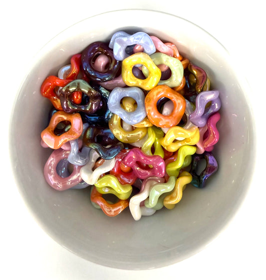 Wave Spacer Beads 16mm | Acrylic Spacer Beads