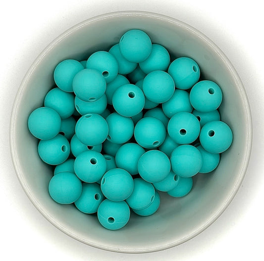12mm Silicone Round Bead - Solid Color