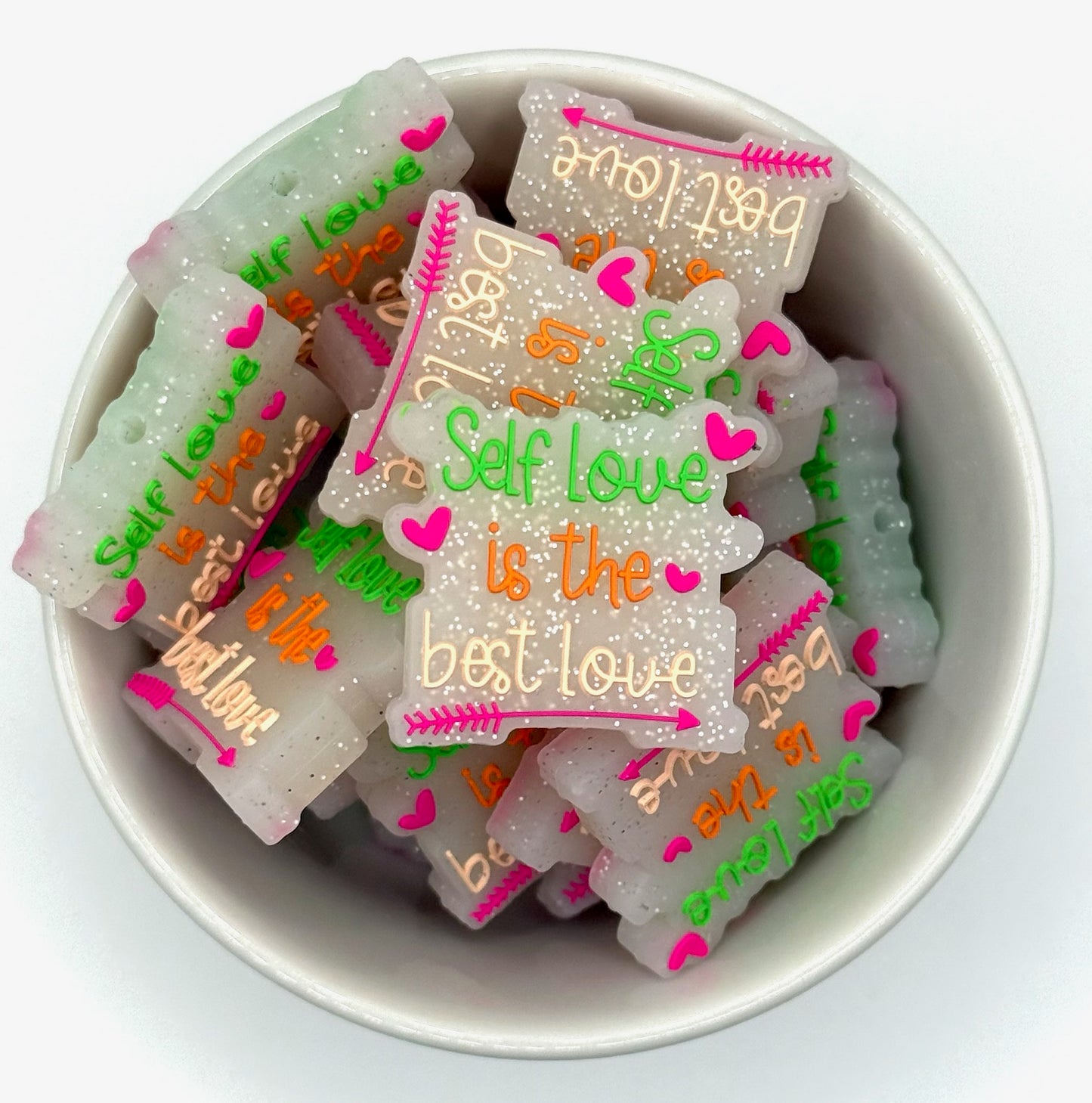 Self Love is the Best Love | Silicone Focal Bead