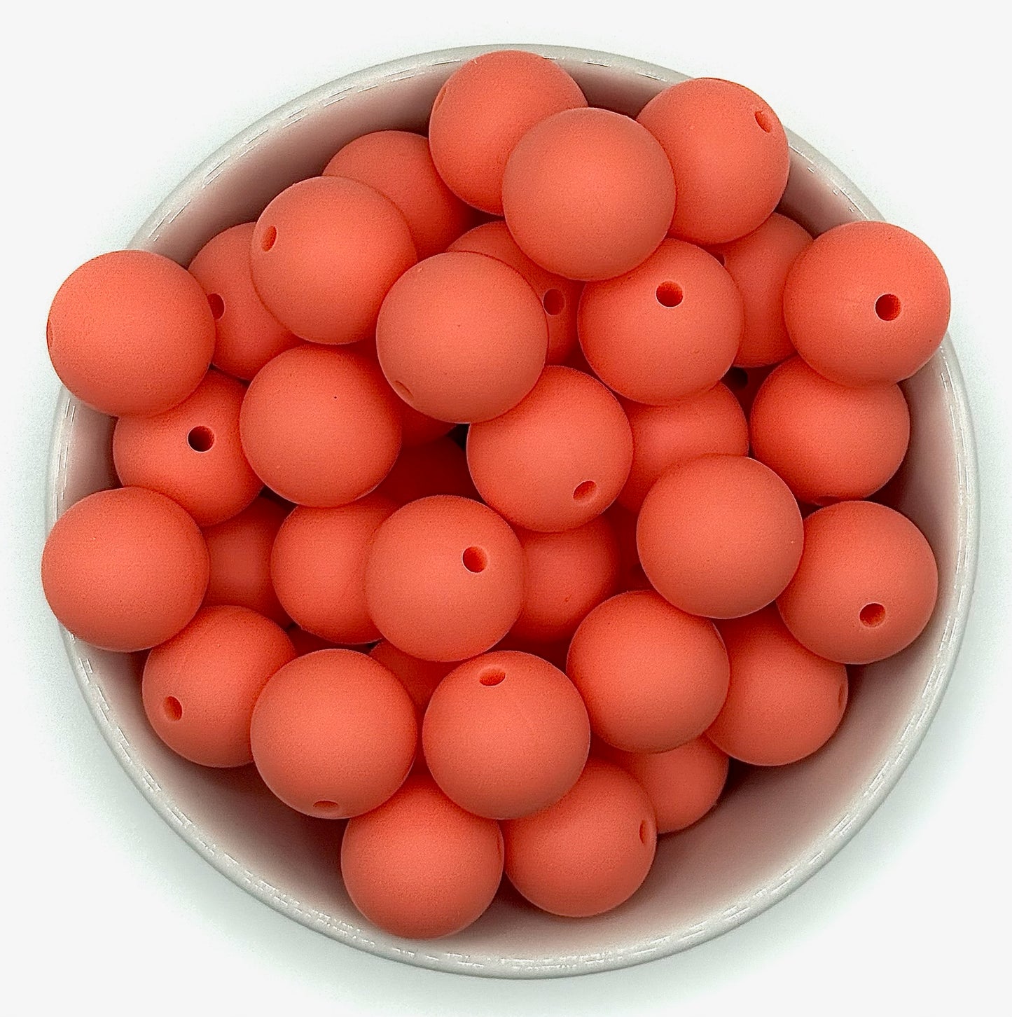 Silicone Solid Colour 15mm Beads | Silicone Beads Round