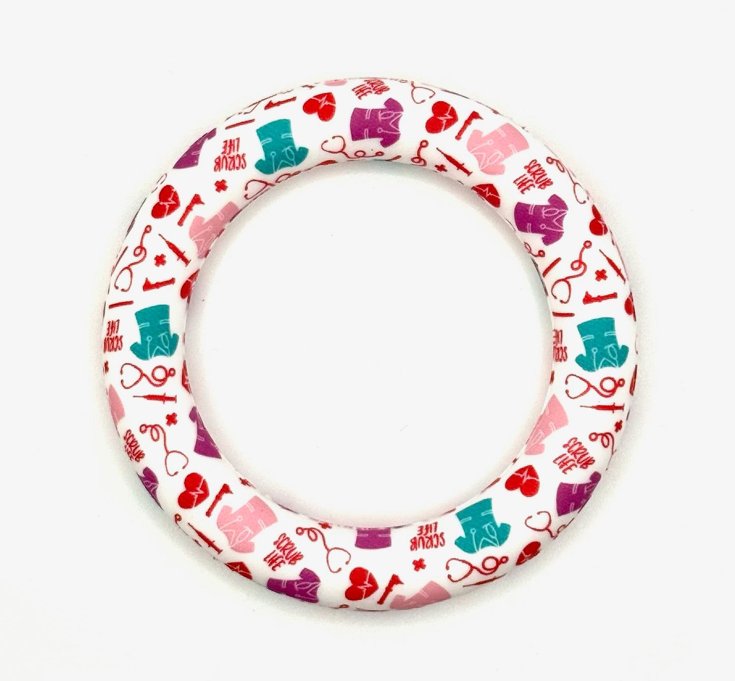 65mm Silicone Ring Printed designs