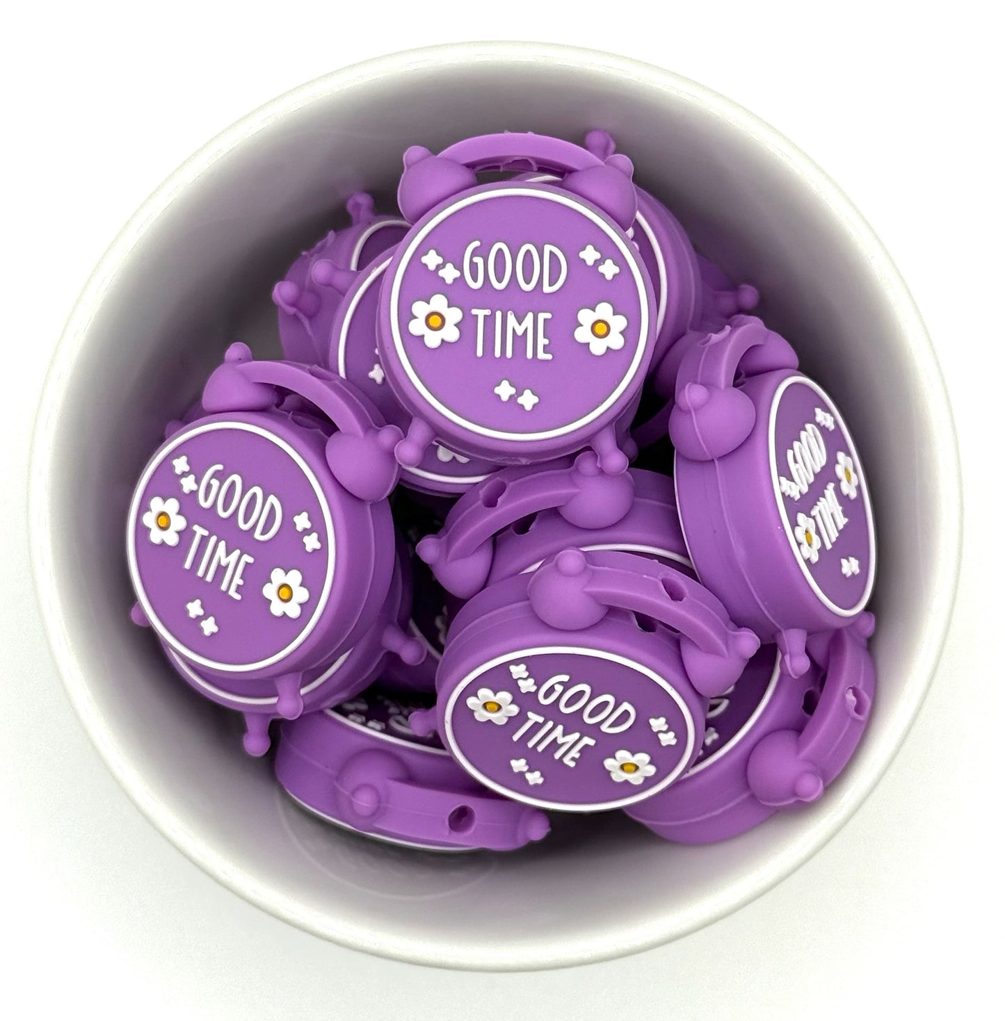 Good Time Clock | Silicone Focal Bead
