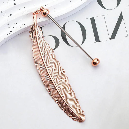 Feather Shaped Beadable Bookmark | Beadables