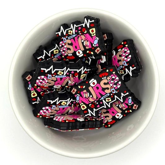 Nurse Heartbeat | Silicone Focal Bead