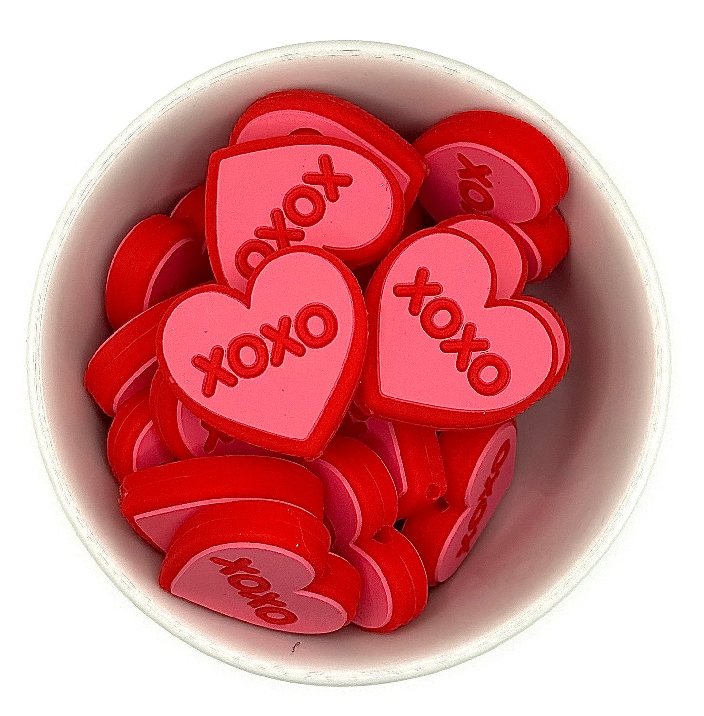 Valentine’s Conversation Hearts - Silicone Focal Beads