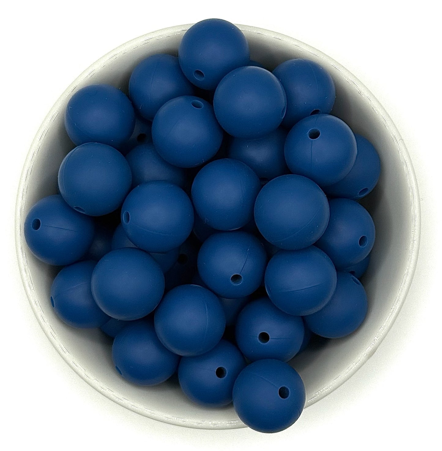 Silicone Solid Colour 15mm Beads | Silicone Beads Round