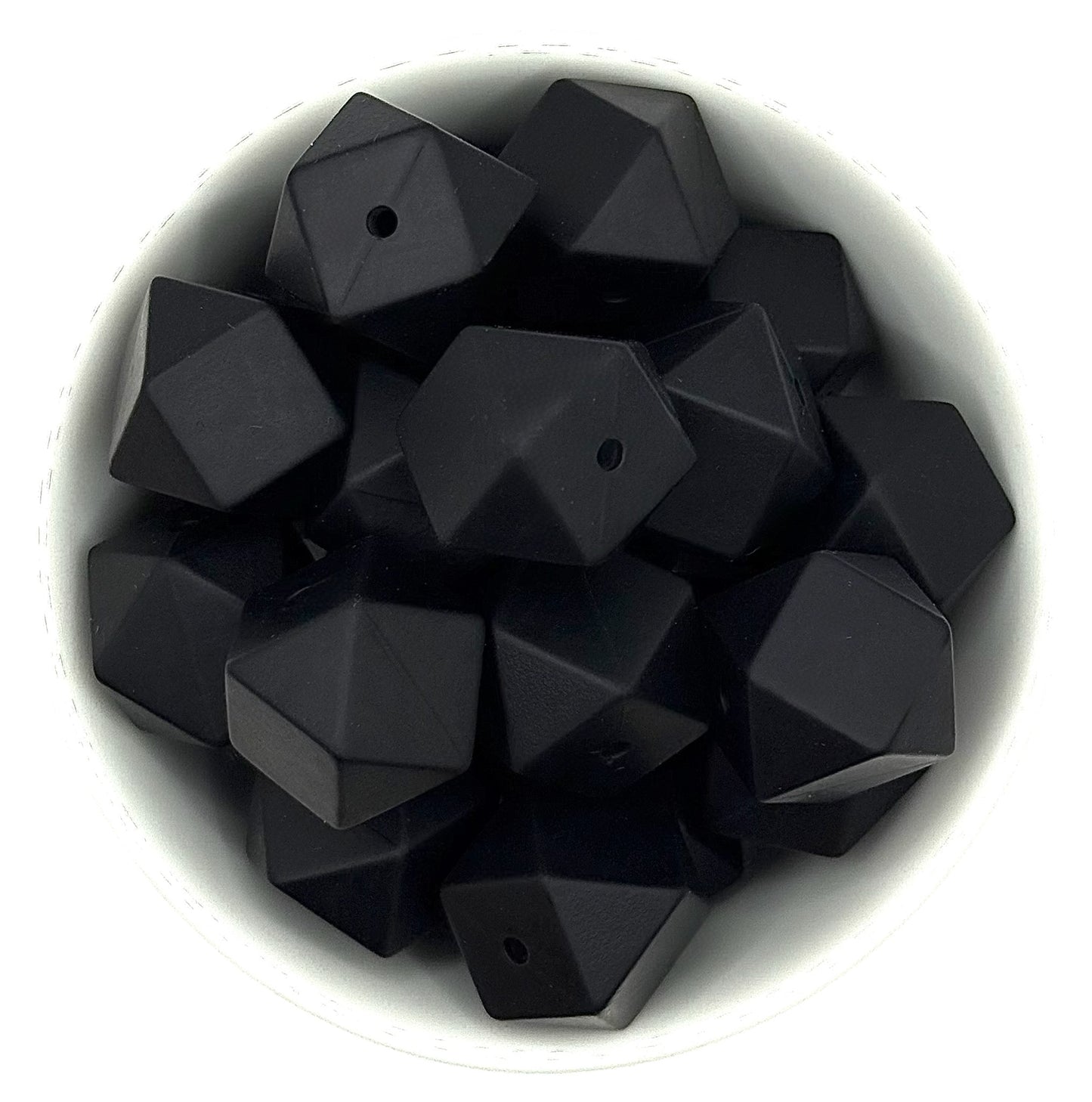 Hexagon 17mm Solid |  Silicone Beads
