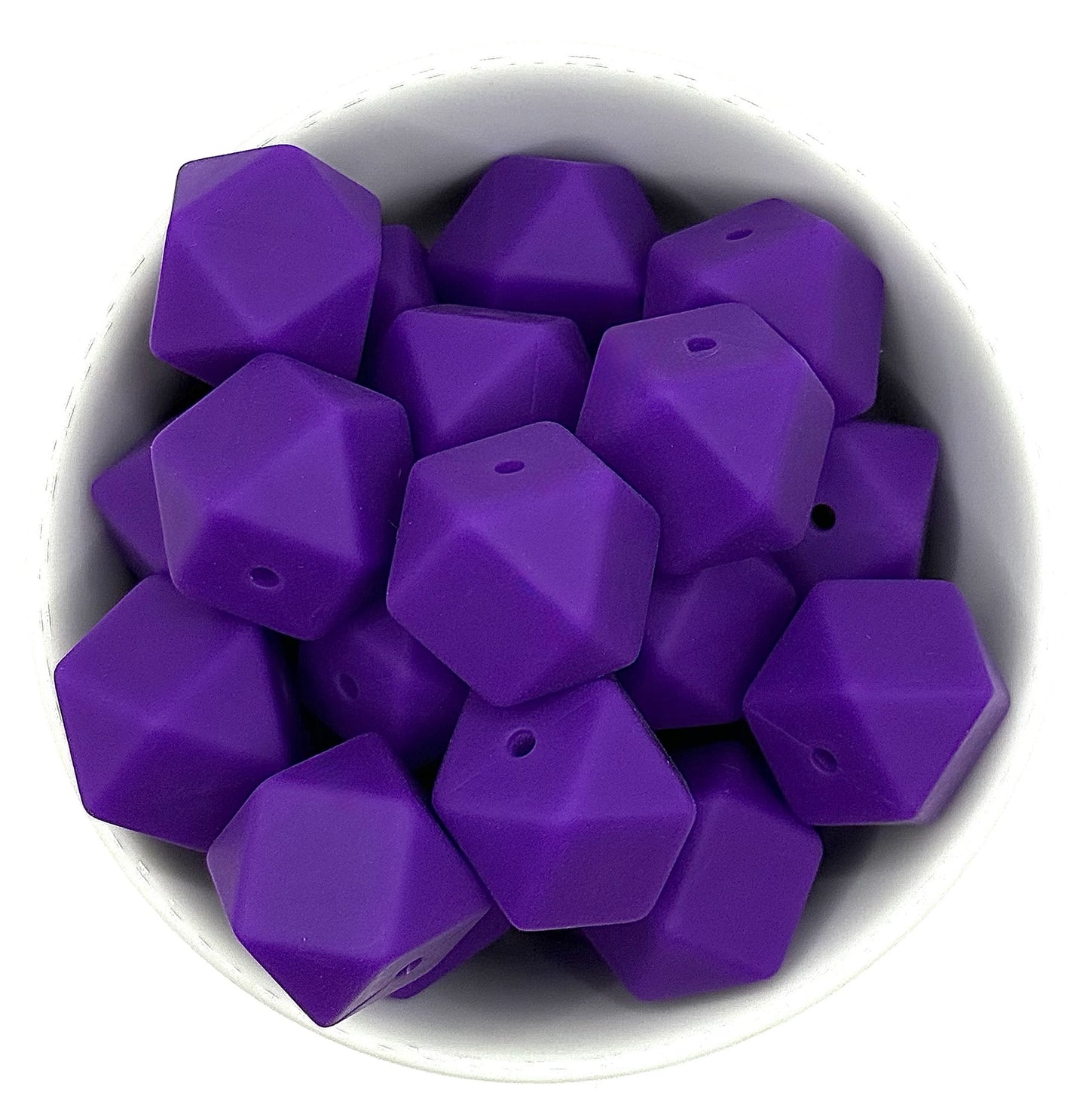 Hexagon 17mm Solid |  Silicone Beads