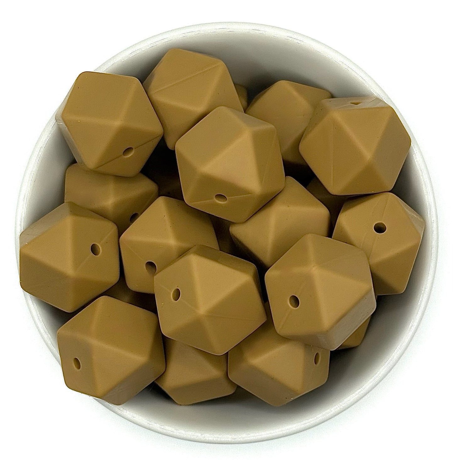 Hexagon 17mm Solid |  Silicone Beads