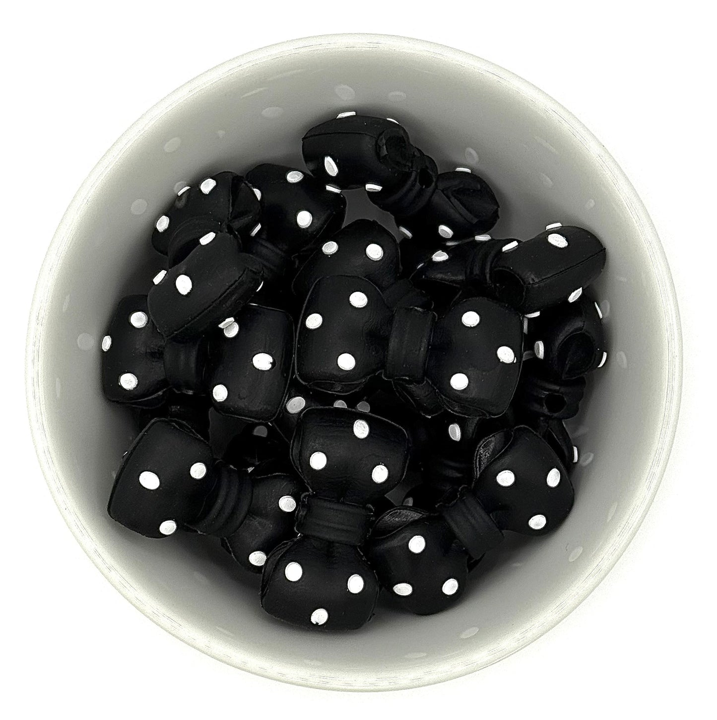 Polka Dot Bow | Silicone Focal Bead