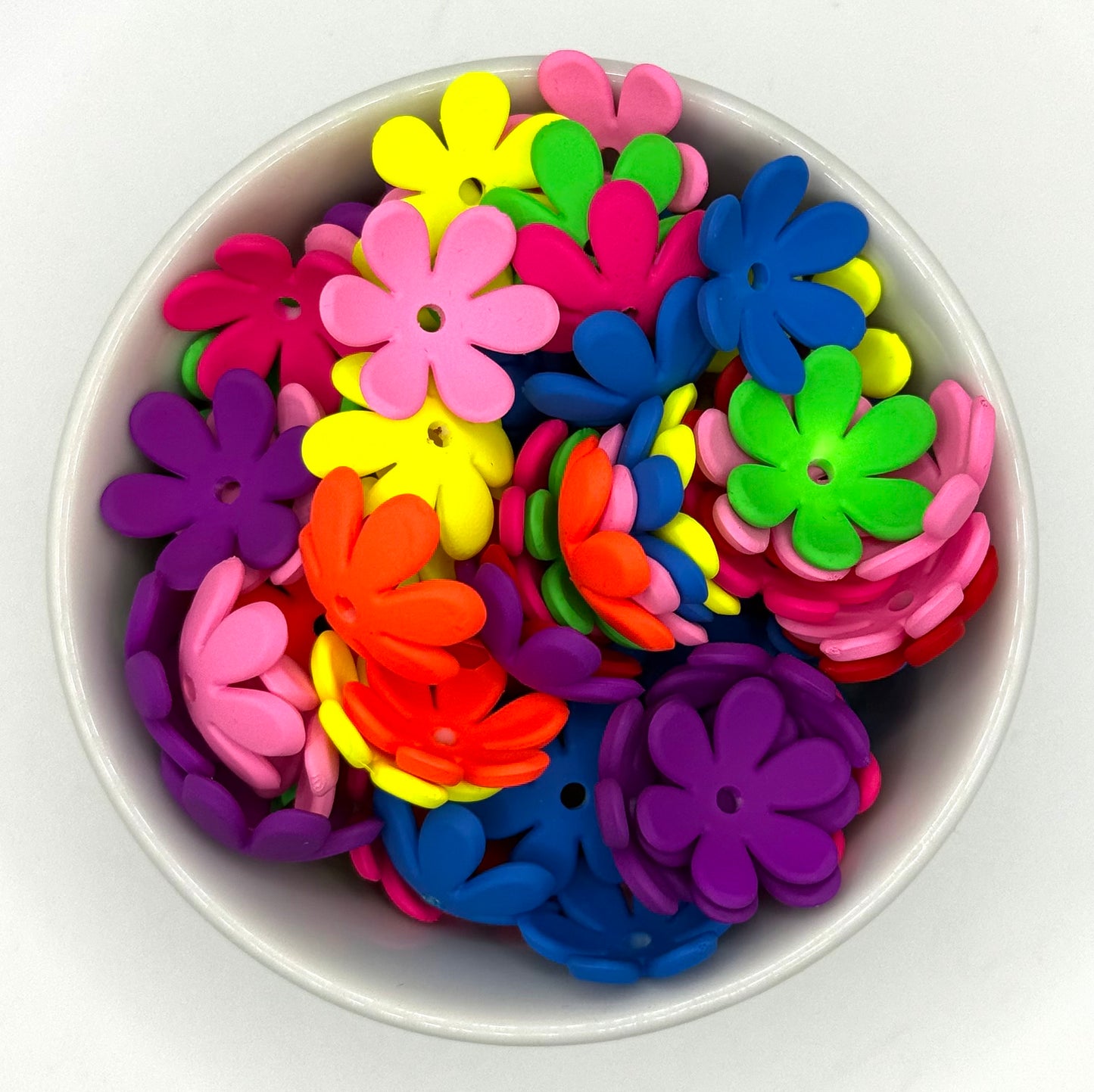 Neon Flower Spacer | Acrylic Spacer Beads