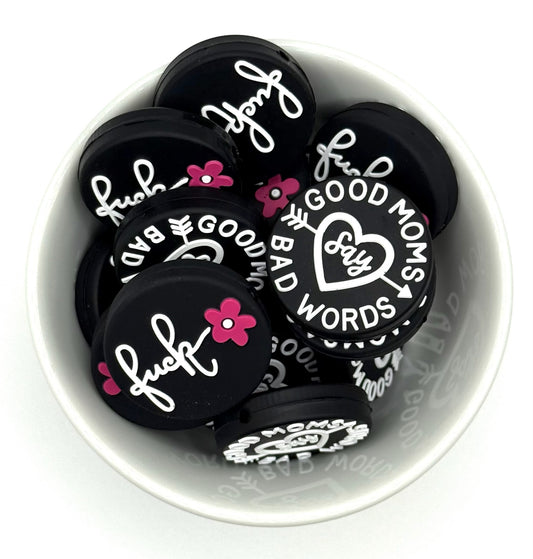 Good Moms Say Bad Words | Silicone Focal Bead