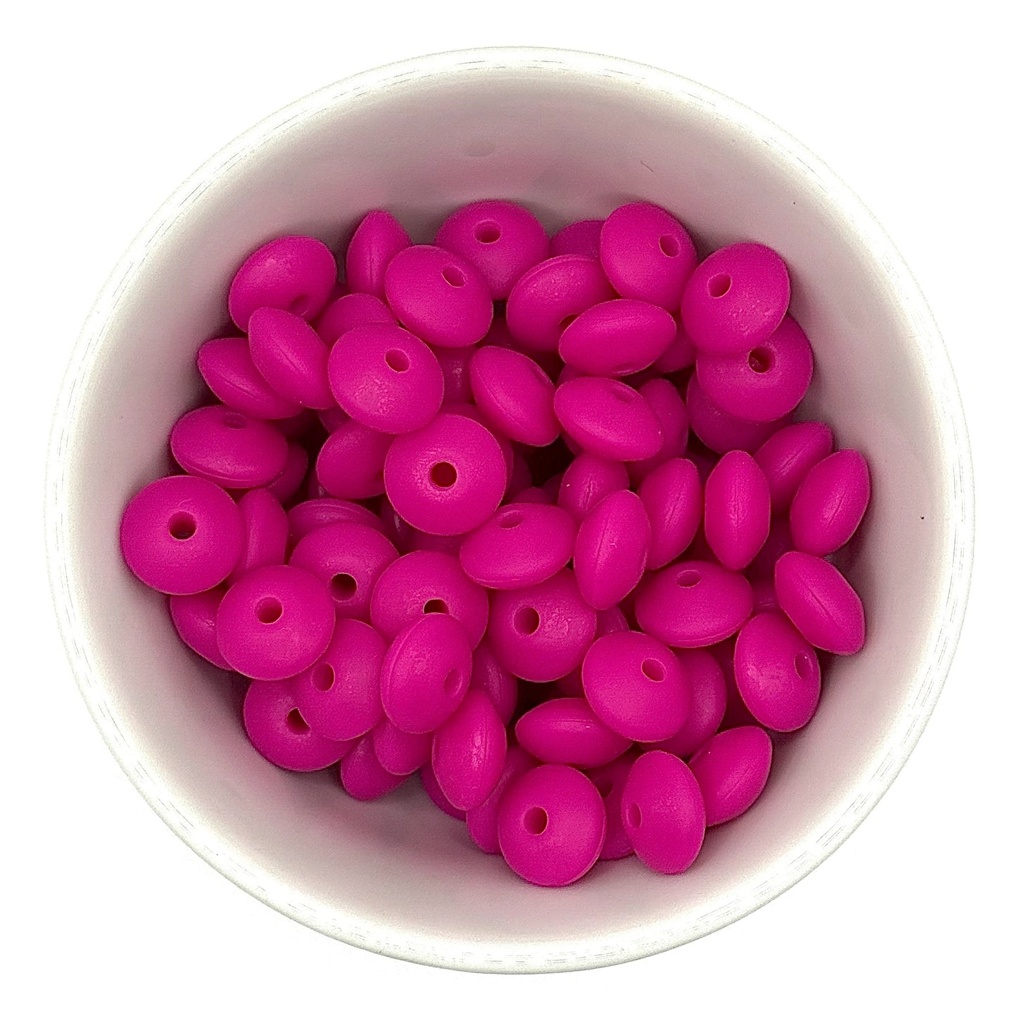 Lentil 12mm Solid Colour | Spacer Beads